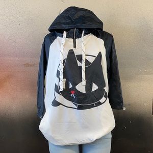 A02 Toby Black Black Label Cat Shirt Top with hoodie